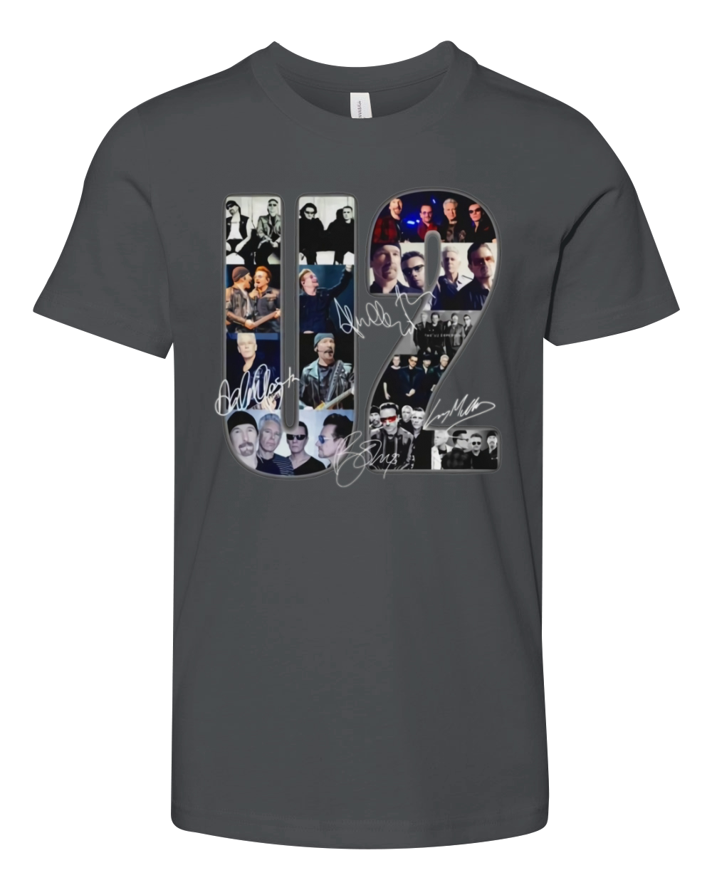 U2 band music signatures shirt Youth Unisex Jersey Tee
