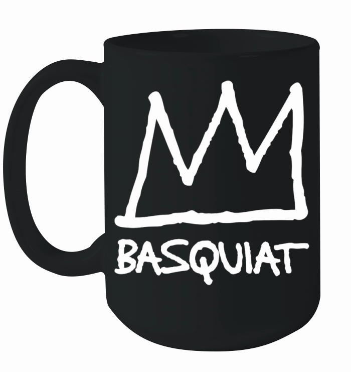 Classic Basquiat Crown Line Art Ceramic Mug