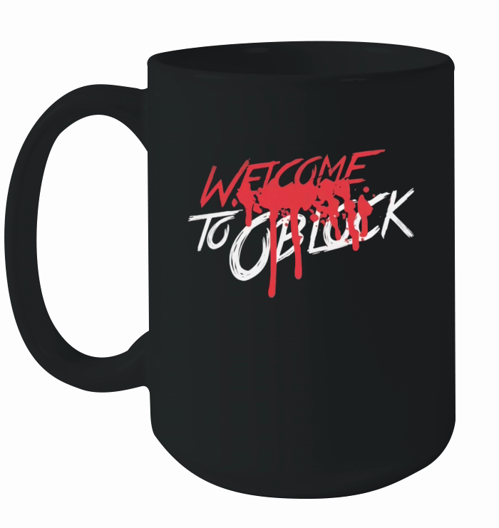 king von gbg WELCOME TO OBLOCK Ceramic Mug