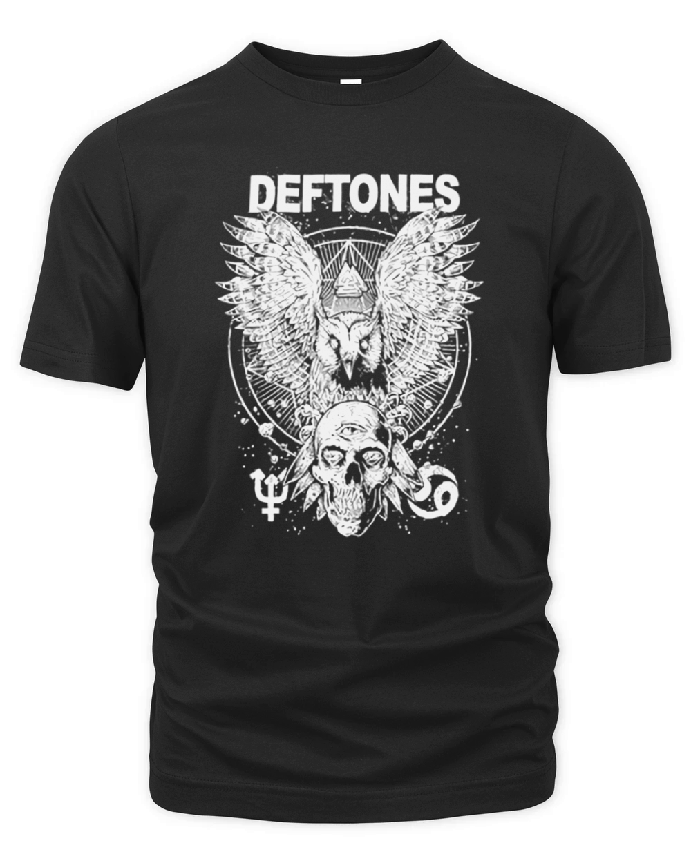 Deftones  Owl and Skull Organic Unisex T-shirt