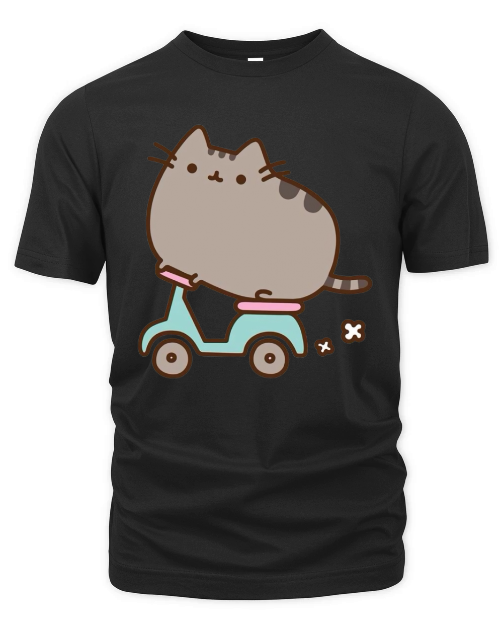 Pusheen Cat  Mens Ringer TShirt Organic Unisex T-shirt