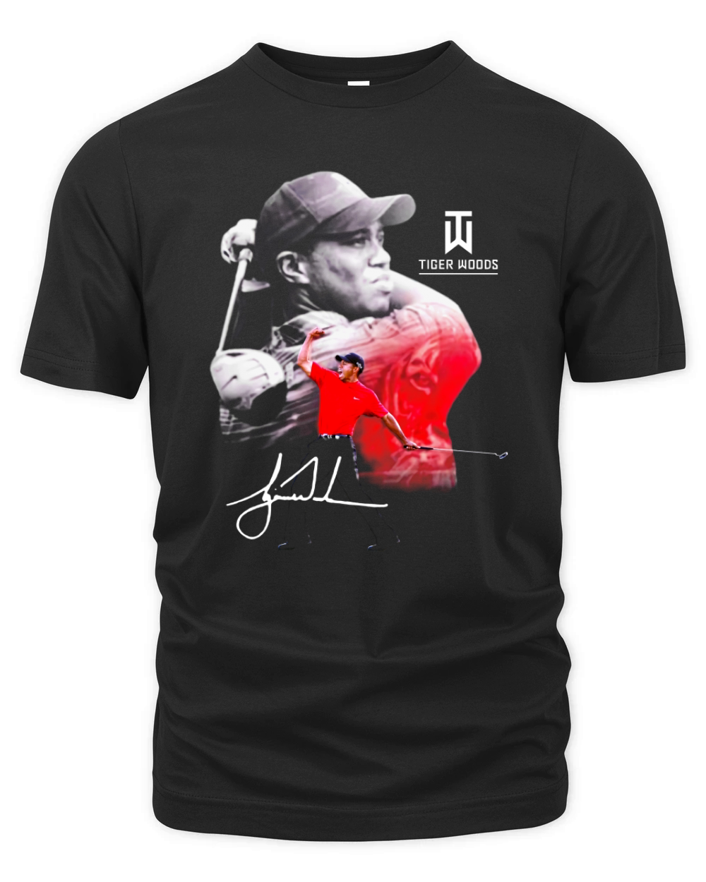 Tiger Woods signature Master golf shirt Organic Unisex T-shirt