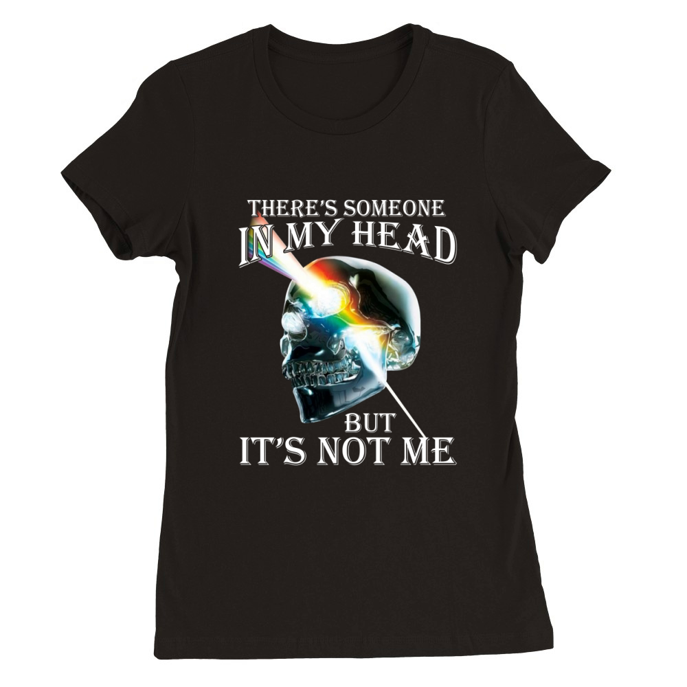 There's Someone In My Head But It's Not Me Skull Pink Floyd Lgbt Premium Womens Crewneck T-shirt