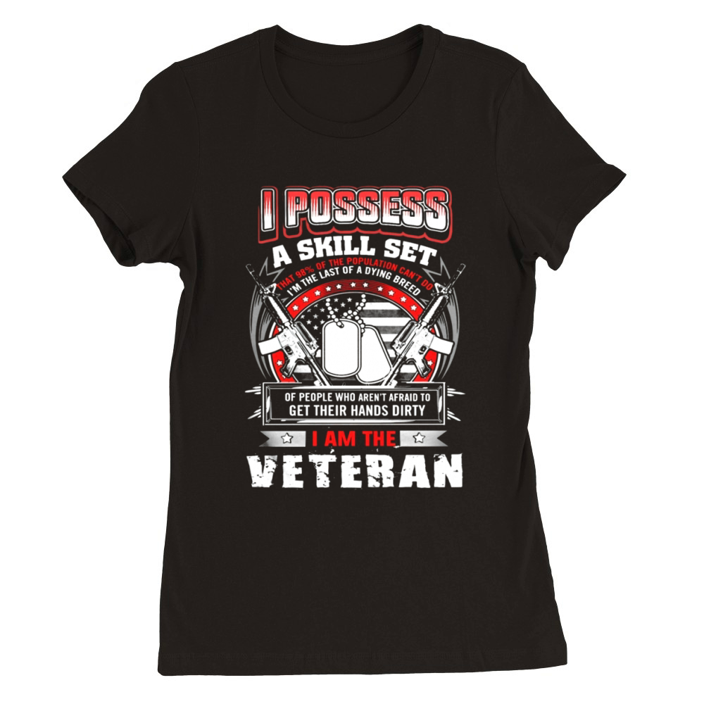 VETERAN NAVY VETERAN VETERAN Premium Womens Crewneck T-shirt