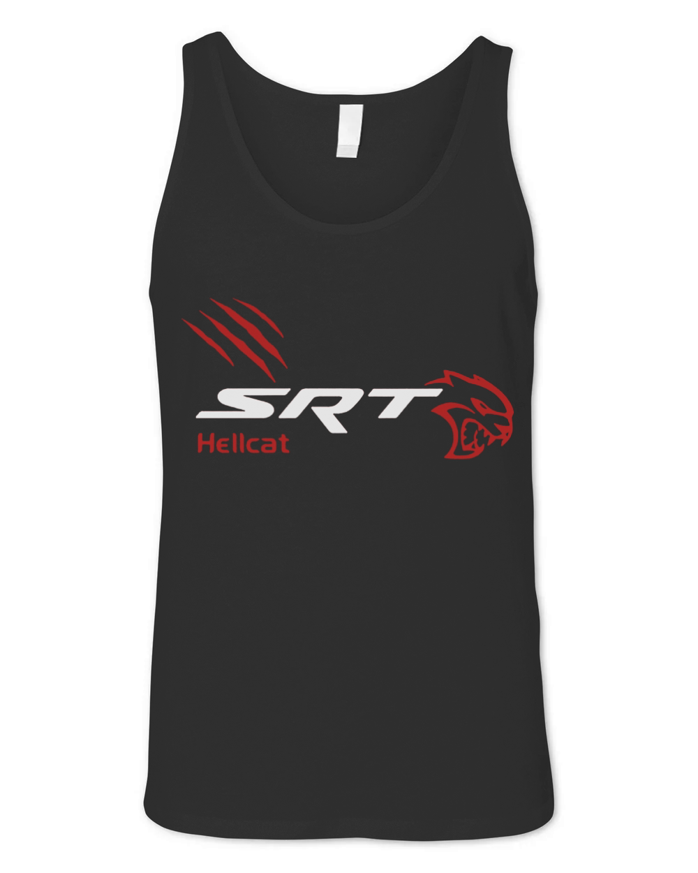 Chemise SRT Hell Cat, Dodge Chemise SRT, rouge vif Scratch V1 Unisex Jersey Tank