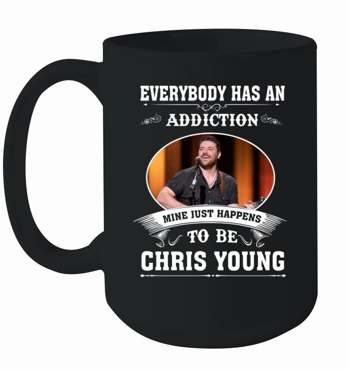 HAPPENS TO BE CHRIS YOUNG - Tie-Dye Shirts Ceramic Mug