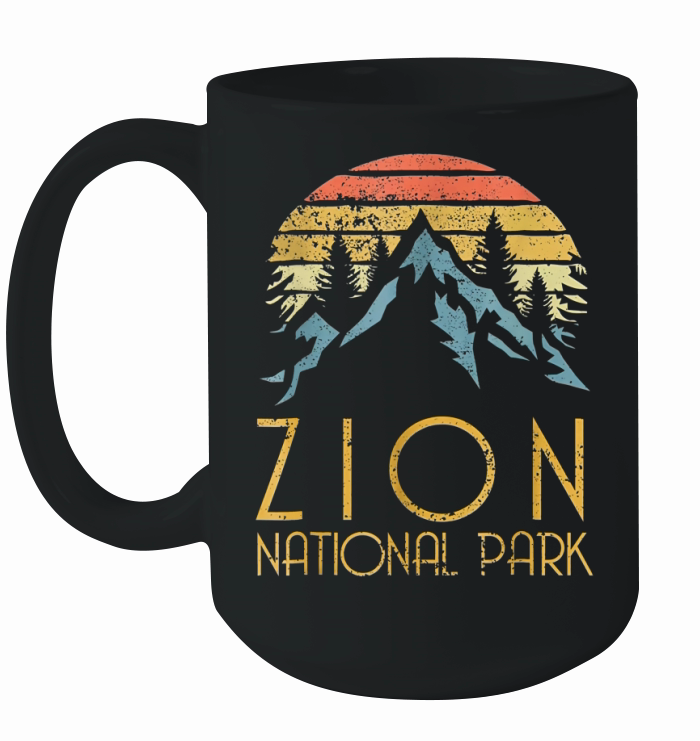 Vintage Retro Zion National Park Utah shirt Ceramic Mug