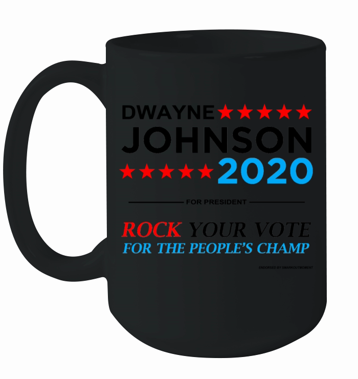 Vote The Rock 2020 President Dwayne Johnson Election (black) T-Shirt Ceramic Mug