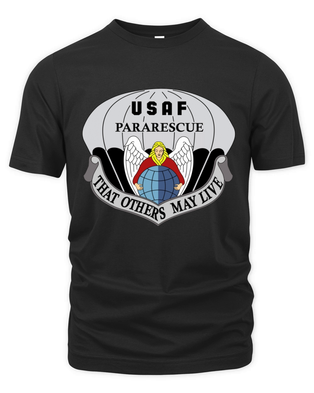 Air Force Pararescue PJ Military Veteran Morale T-Shirt Organic Unisex T-shirt