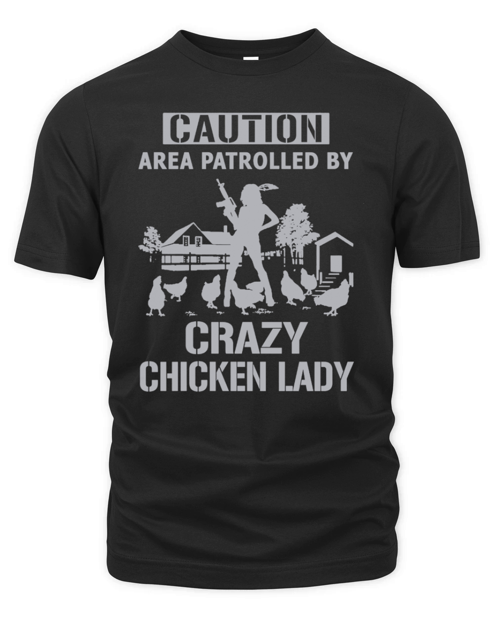Crazy chicken lady Organic Unisex T-shirt