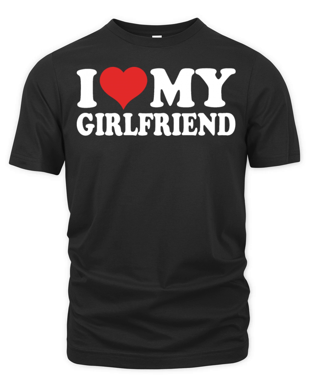 I Love My Girlfriend Organic Unisex T-shirt