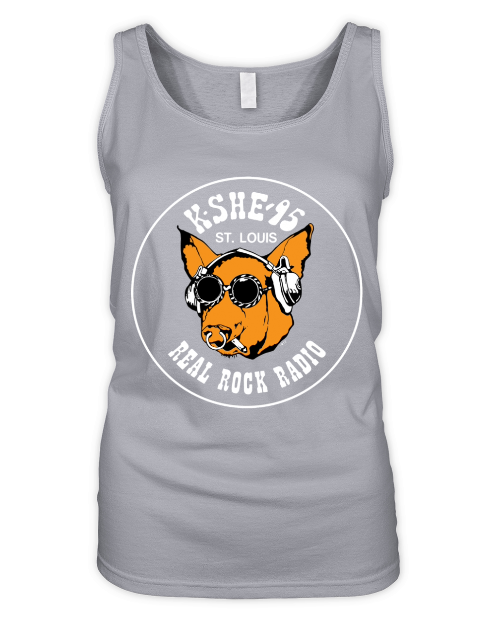 K SHE 95 Real Rock Radio Organic Women's Tank Top