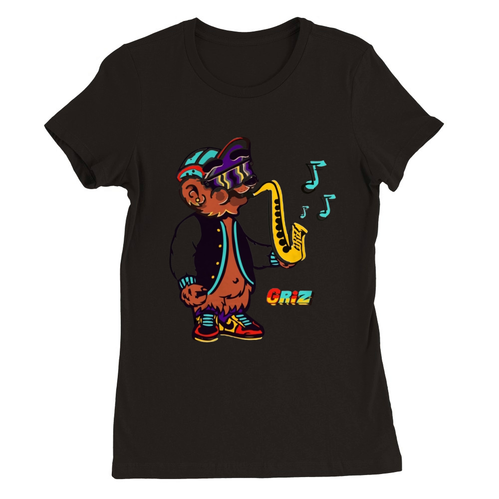GRIZ-Sax Bear shirt Premium Womens Crewneck T-shirt