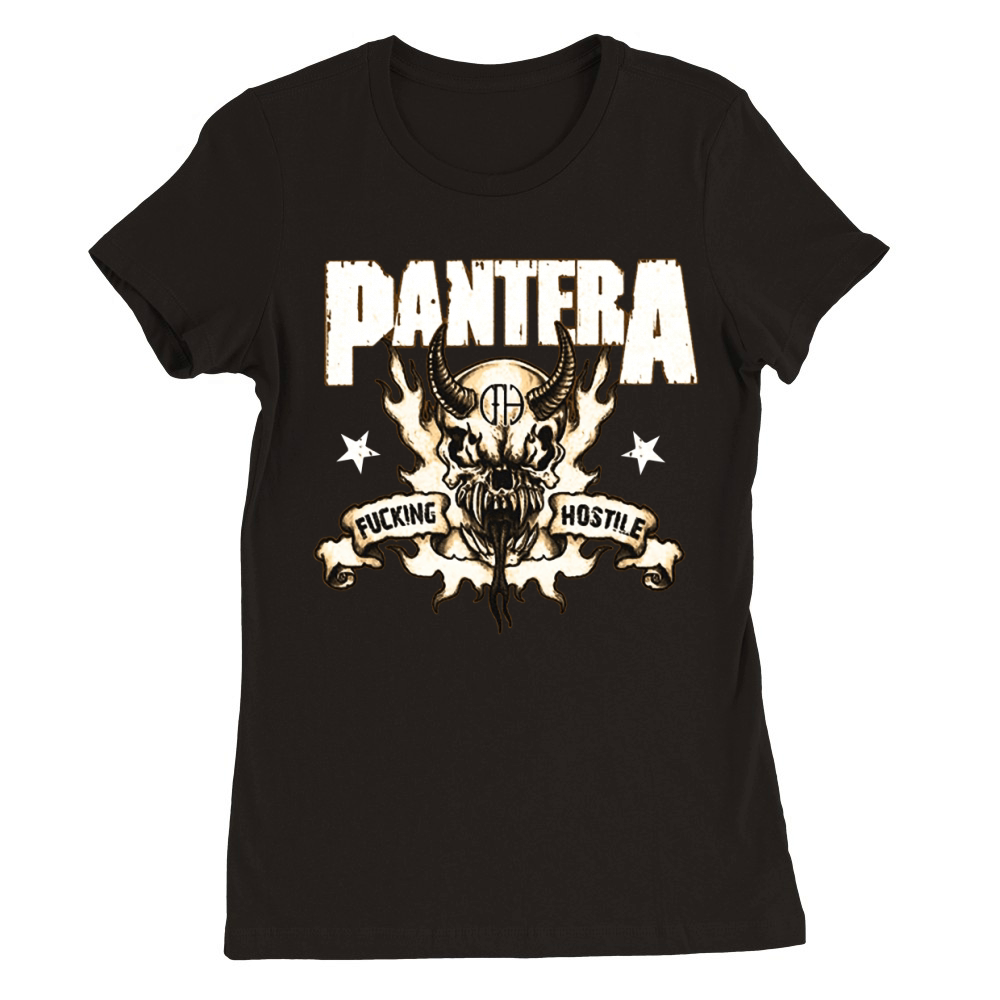 Pantera Skull Rock Band Premium Womens Crewneck T-shirt