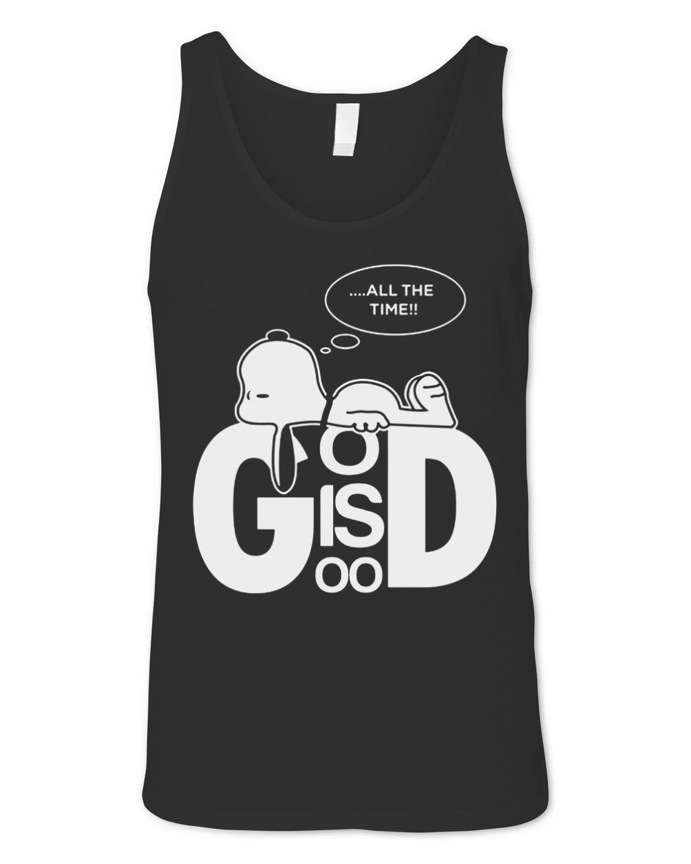 All The Time God Is Good Snoopy Dog Unisex Jersey Tank