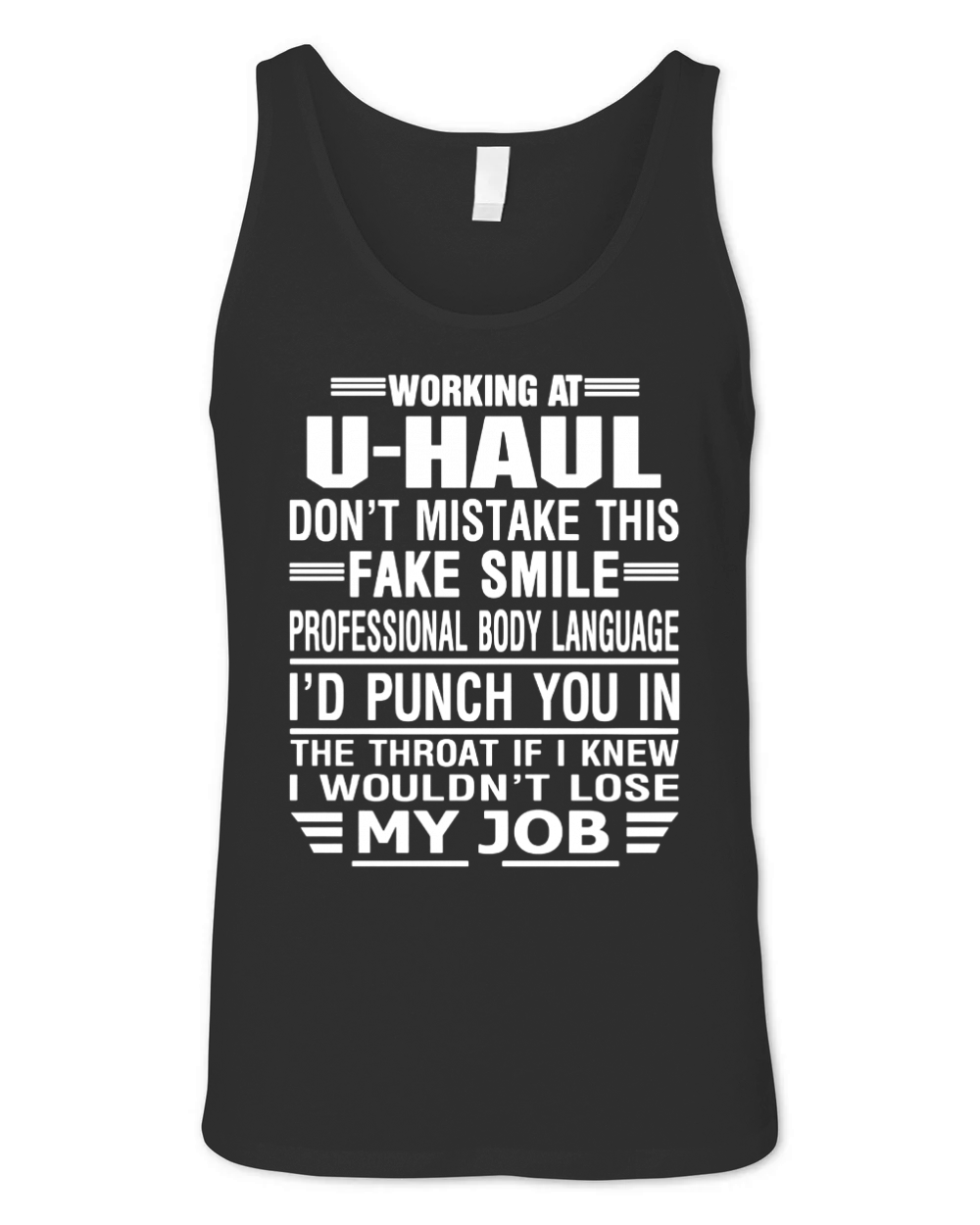 U-HAUL (7) Unisex Jersey Tank