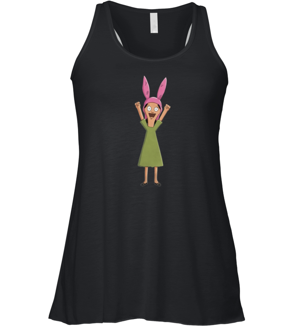 Louise Belcher Light Pattern Black - T Shirt Women's Flowy Tank Top