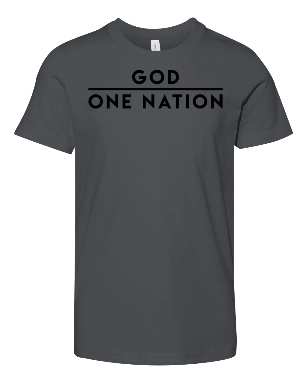 God One Nation Under God American Christian Gift Youth Unisex Jersey Tee