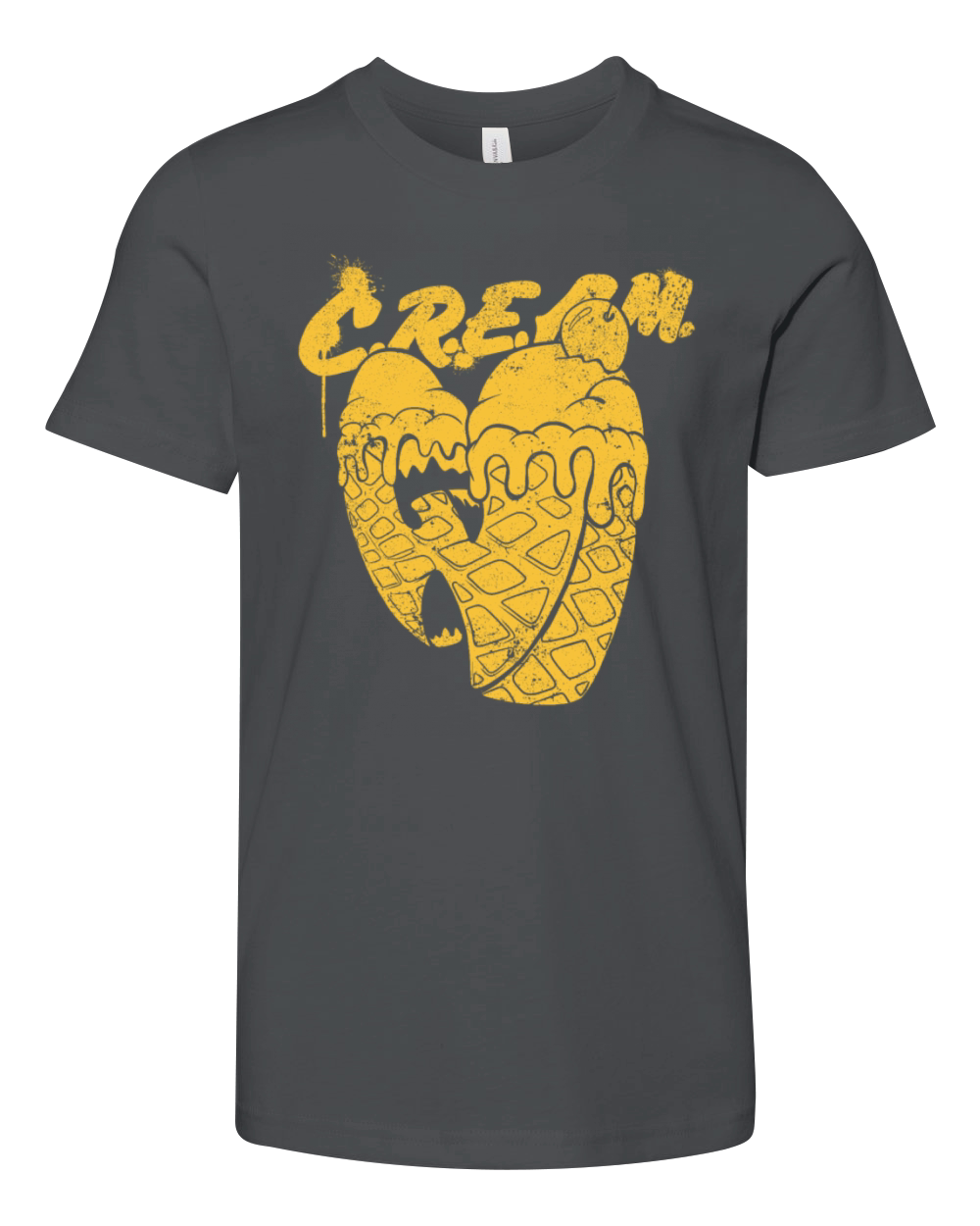 waffle ice cream wutang yellow Youth Unisex Jersey Tee