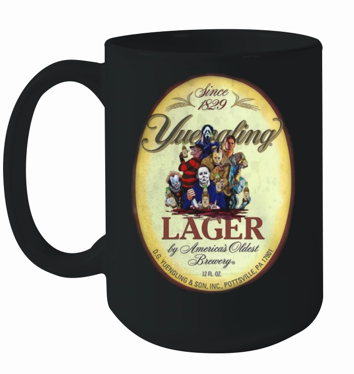 Horror characters Yuengling Lager by America’s Oldest Brewery shirt Ceramic Mug