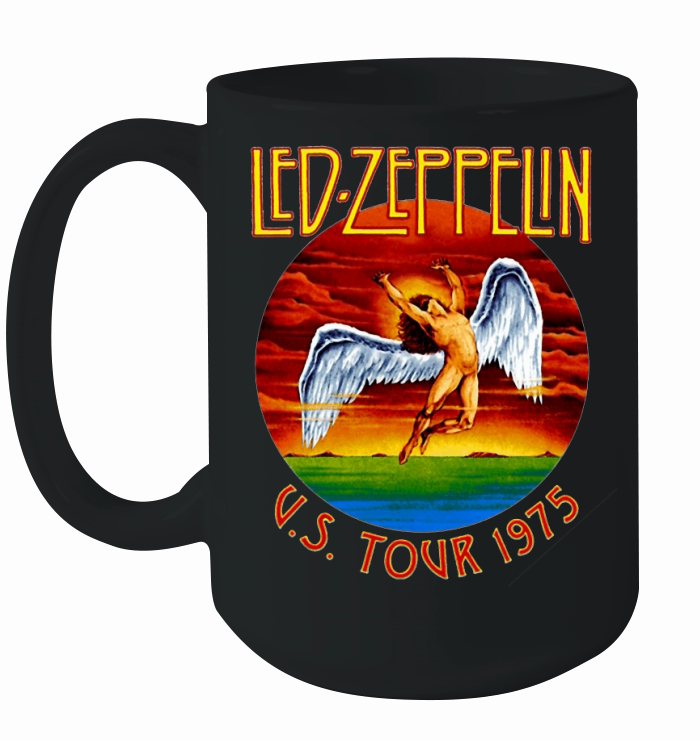 New Fashoin Womens Mens Led Zeppelin US TOUR 1975 Vintage Funny 3D Print Casual Ceramic Mug