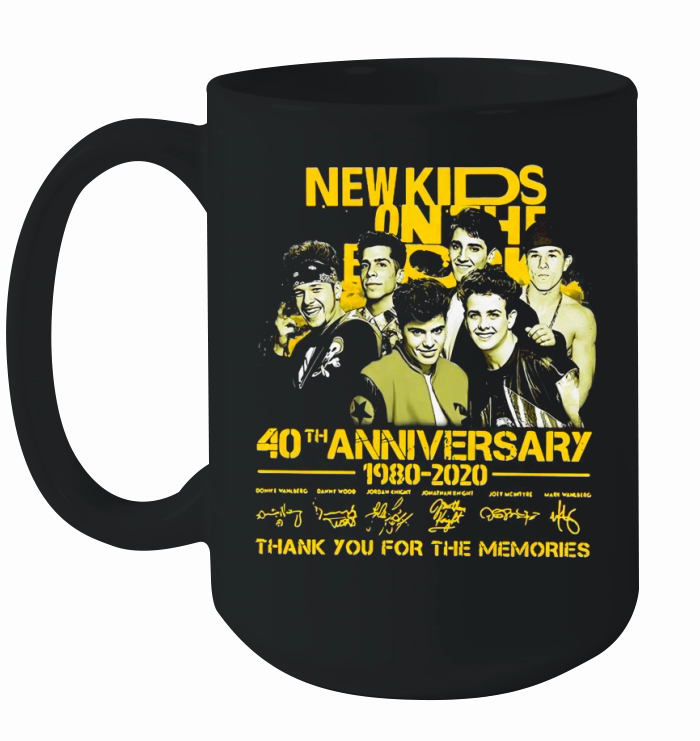 New Kids on the Block 40th anniversary 1980-2020 signatures shirt Ceramic Mug