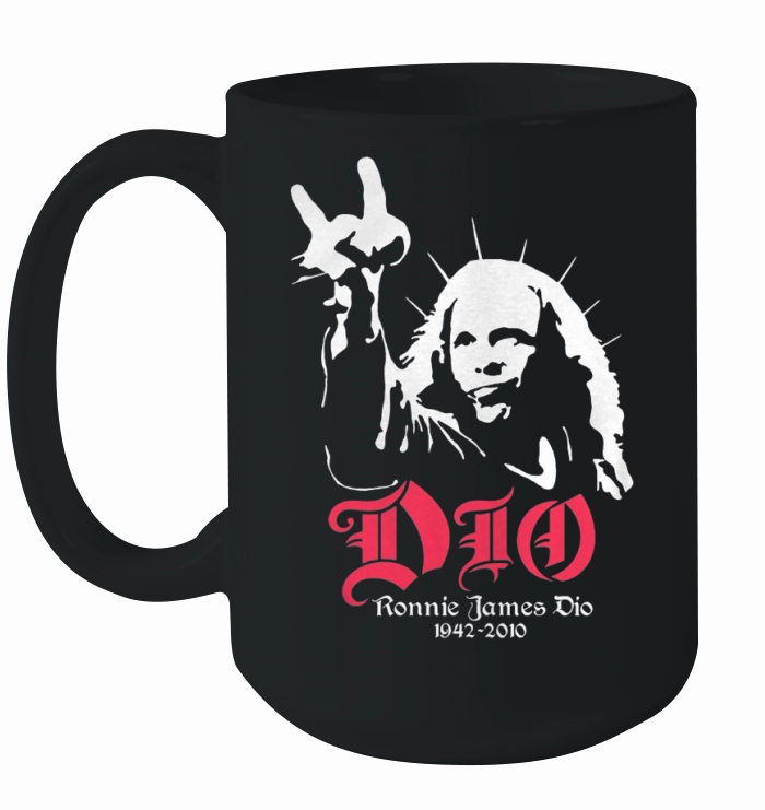 Ronnie James Dio Tshirt Ceramic Mug