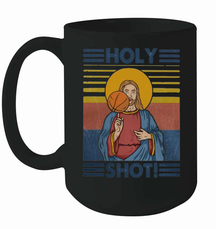 Vintage holy shot basketball Jesus shirt Ceramic Mug