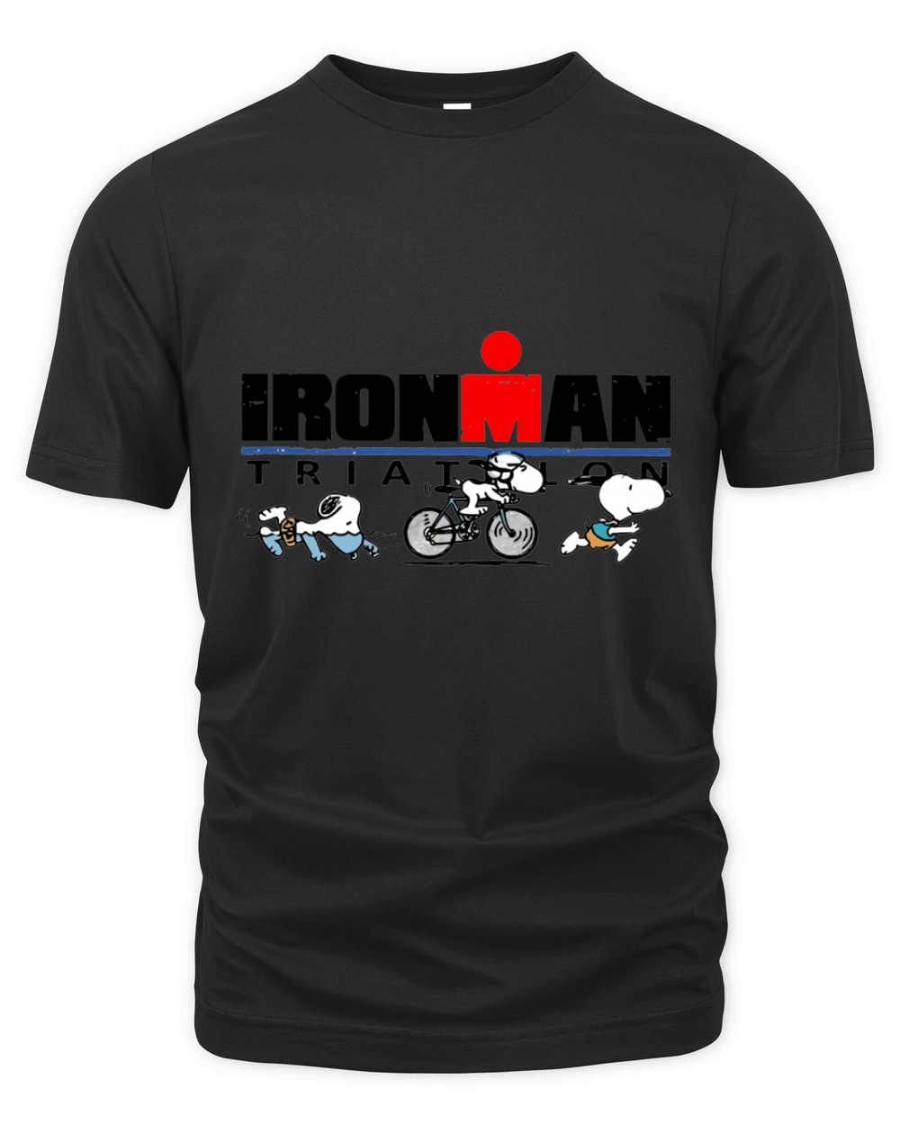 Ironman Triathlon Snoopy Organic Unisex T-shirt