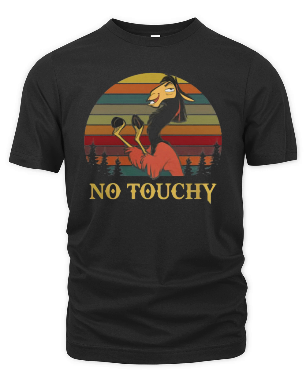 Kuzco Llama No touchy vintage shirt Organic Unisex T-shirt
