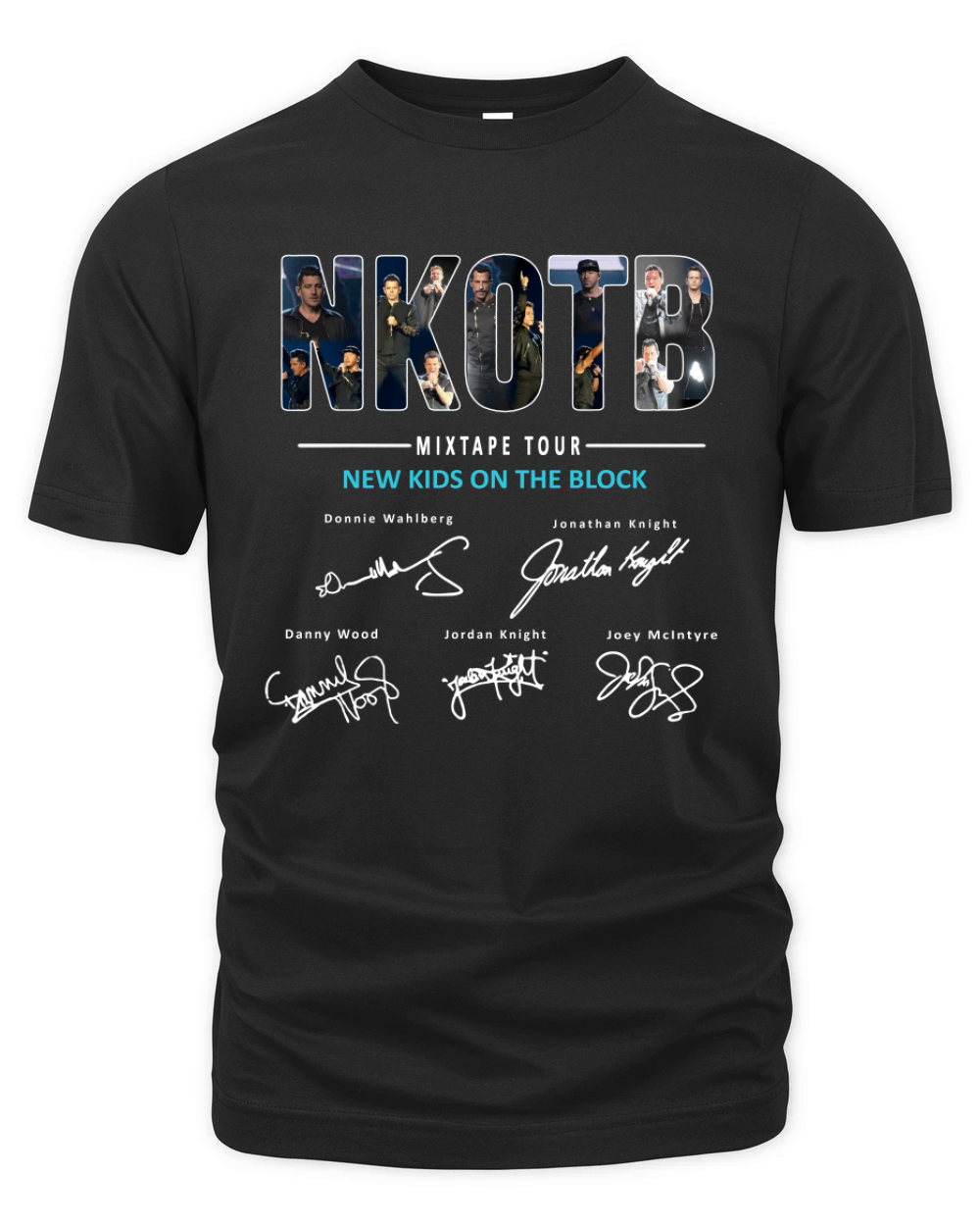 NKOTB Mixtape Tour New Kids On The Block Signature Organic Unisex T-shirt