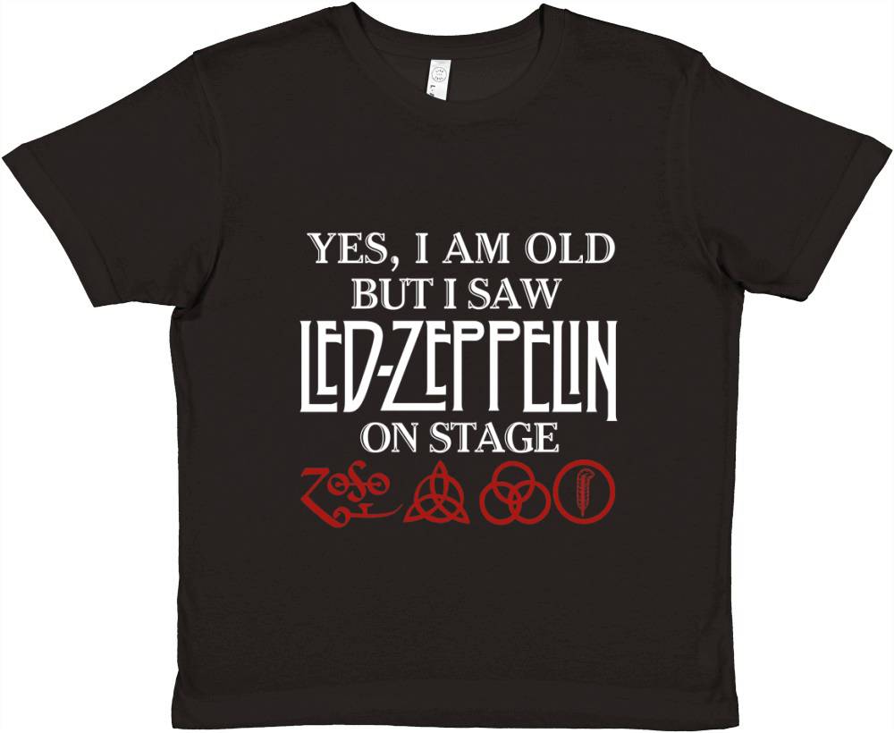 Yes I Am Old But I Saw Led-Zeppelin On Stage shirt Premium Kids Crewneck T-shirt