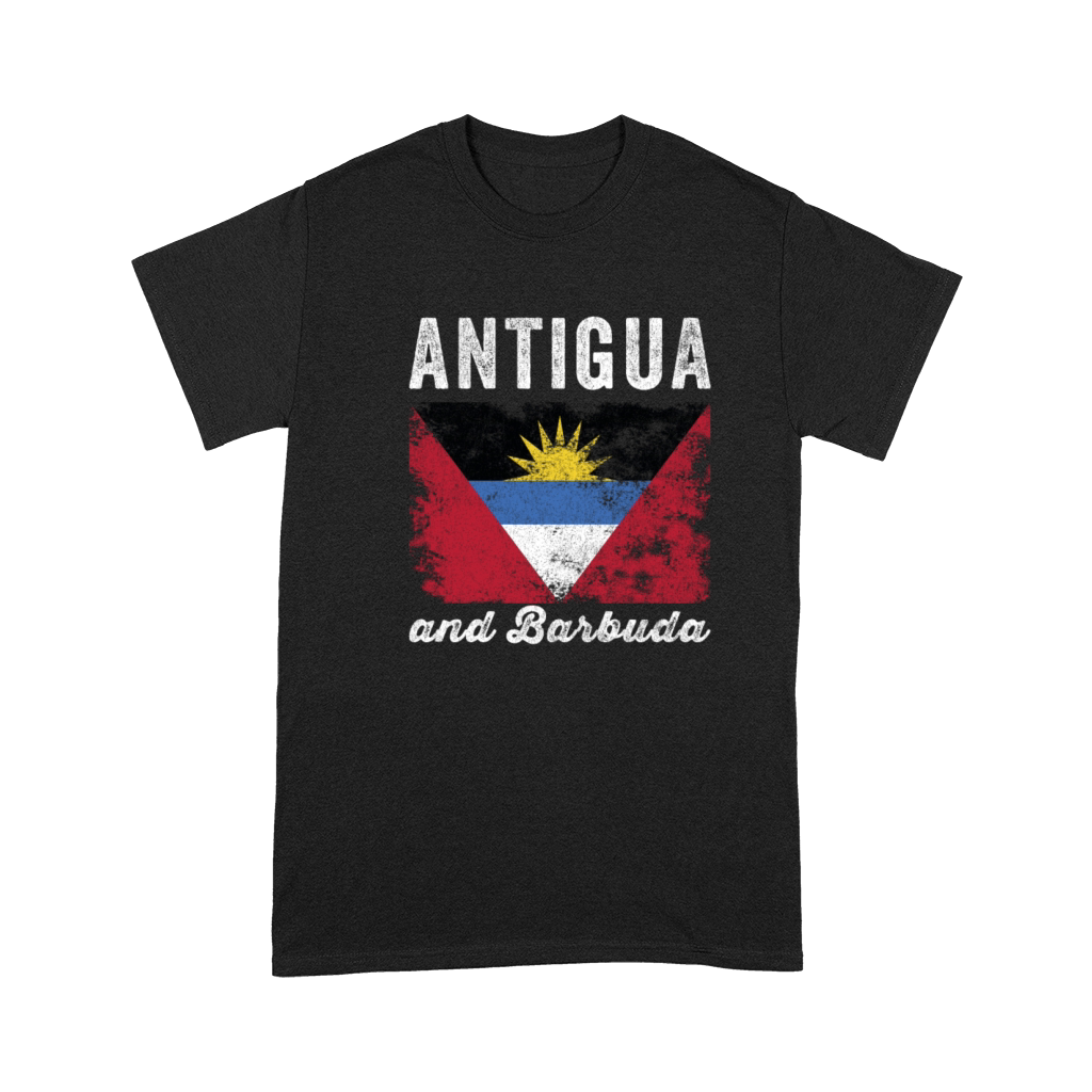 Antigua and barbuda Flag Distressed Premium T-shirt