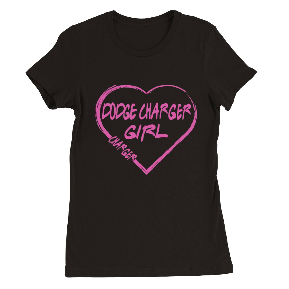 Dodge charger girl Premium Womens Crewneck T-shirt