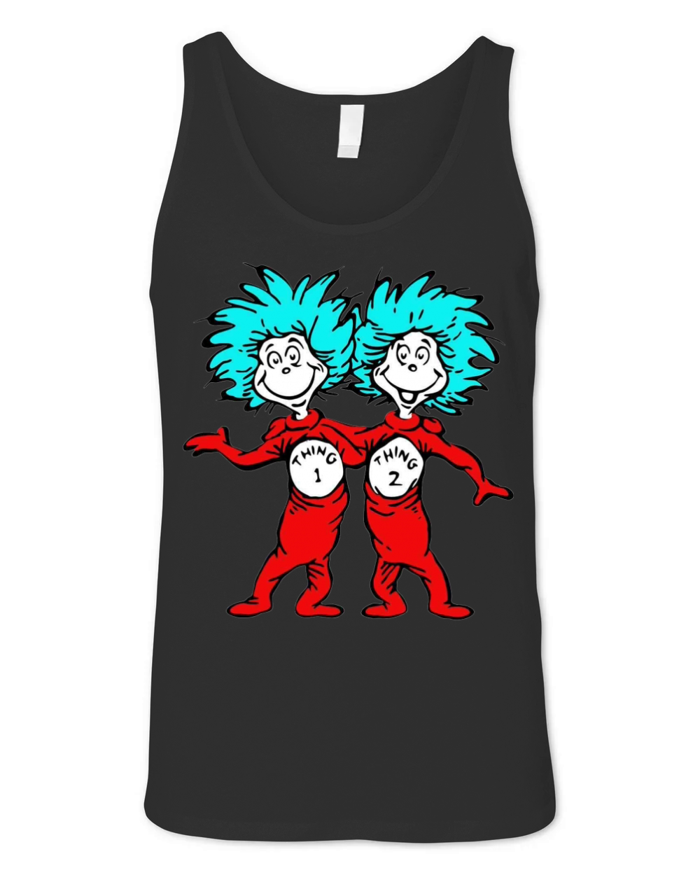 Dr. Seuss Thing 1 Thing 2 Buddies T-shirt Unisex Jersey Tank