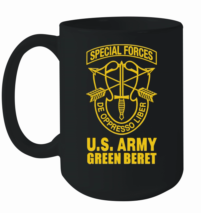 US Army Green Beret Special Forces T-Shirt Ceramic Mug
