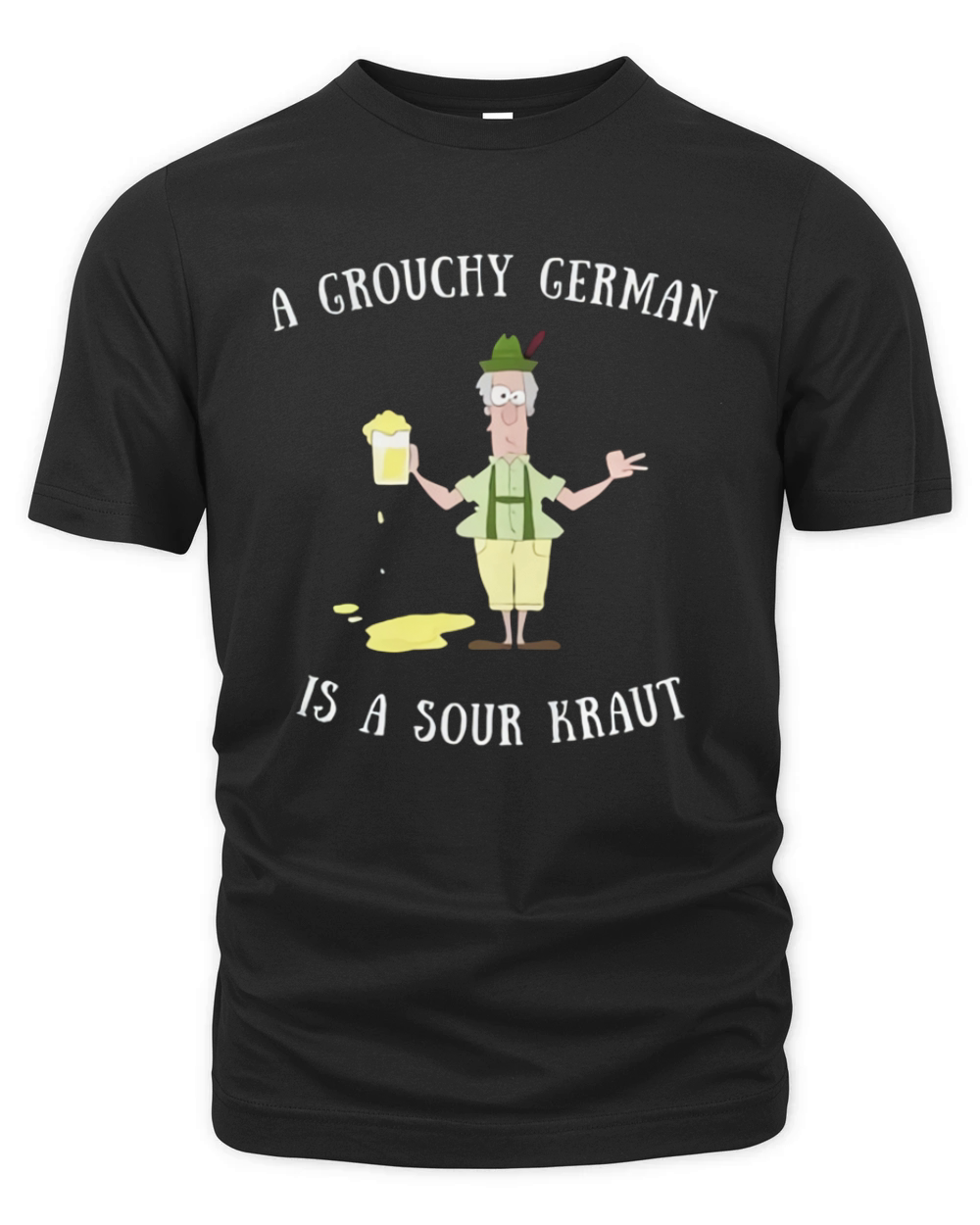 A Grouchy German Is A Sour Kraut Deutsch Deutsche Berlin Tee Organic Unisex T-shirt