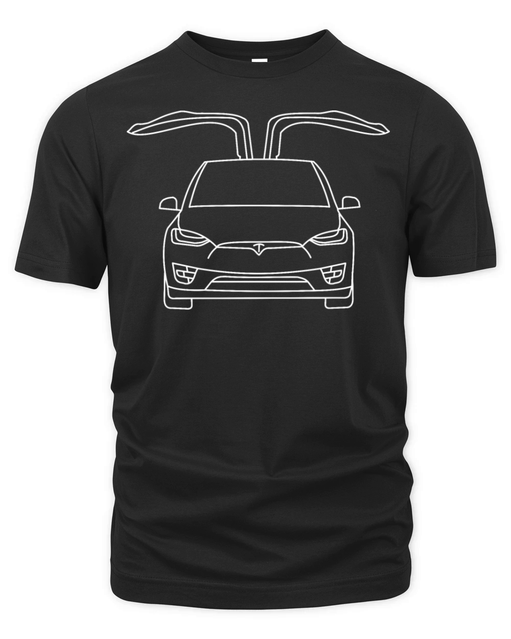 Auto - Open wings on Tesla model X sports car Organic Unisex T-shirt