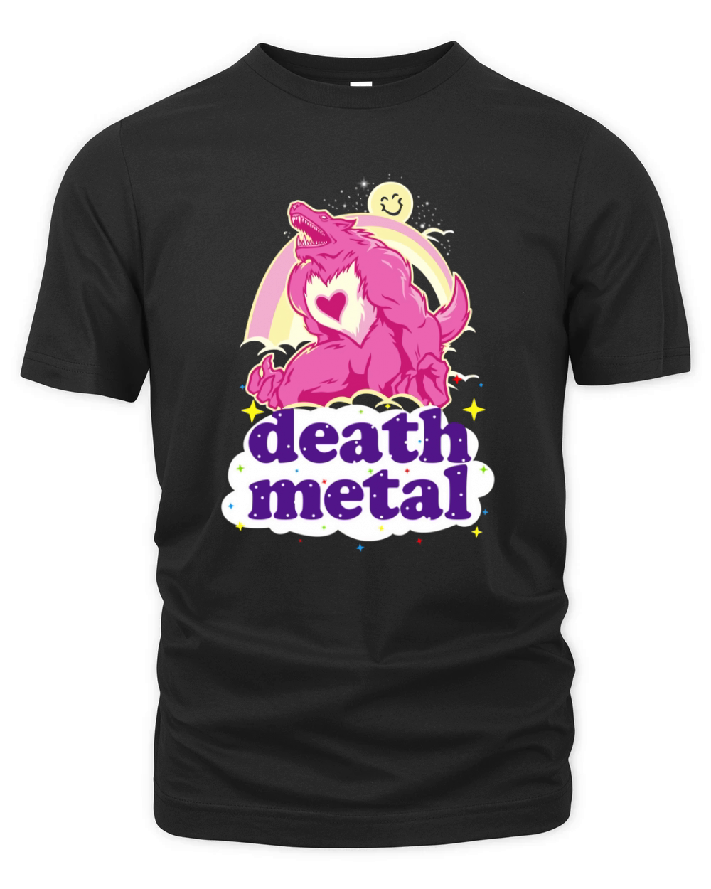 Care Bear Werewolf Death Metal Organic Unisex T-shirt