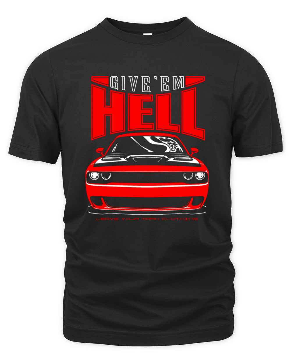 Give'em Hell Dodge Challenger Hellcat Organic Unisex T-shirt