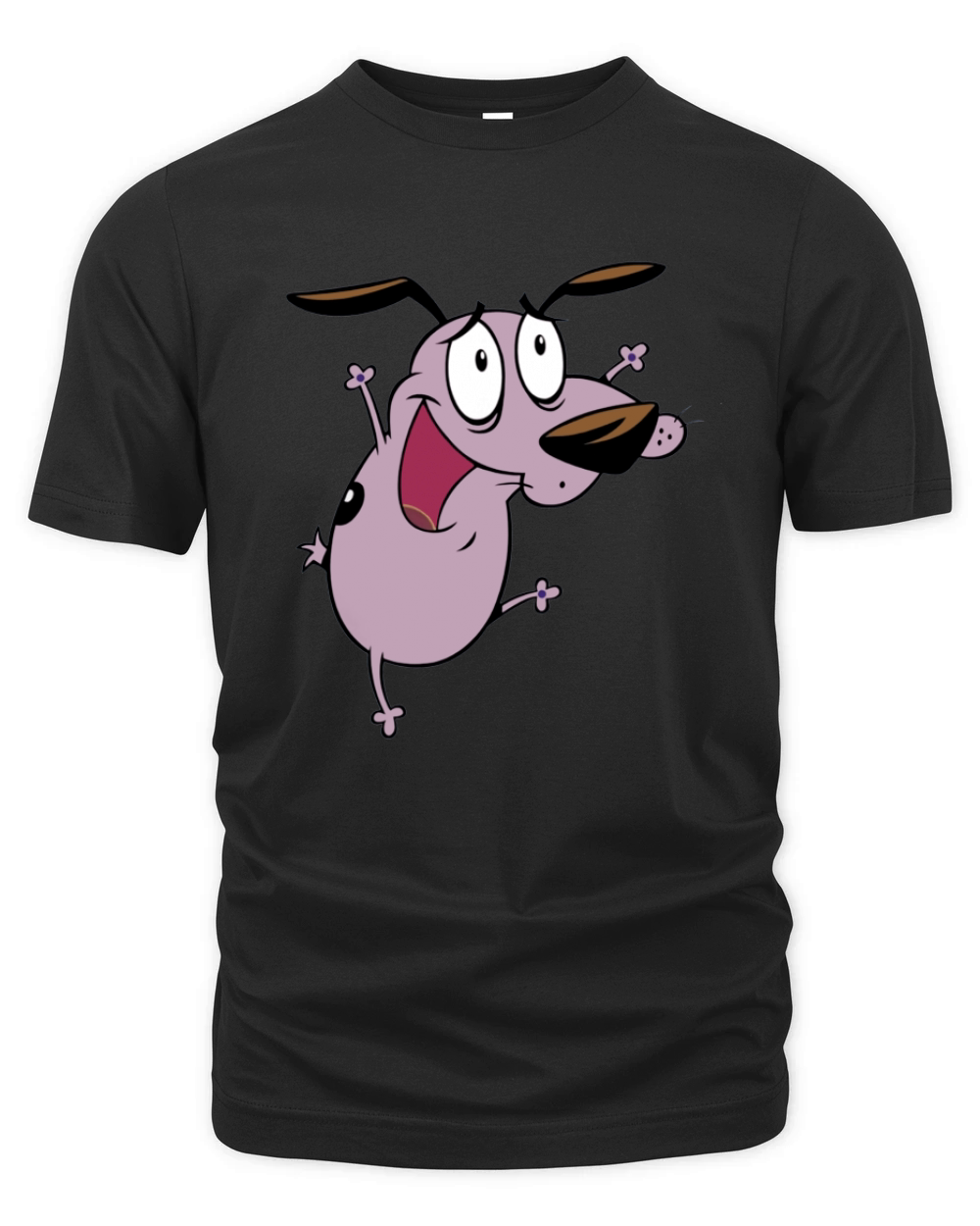 smile Courage the Cowardly dog Organic Unisex T-shirt
