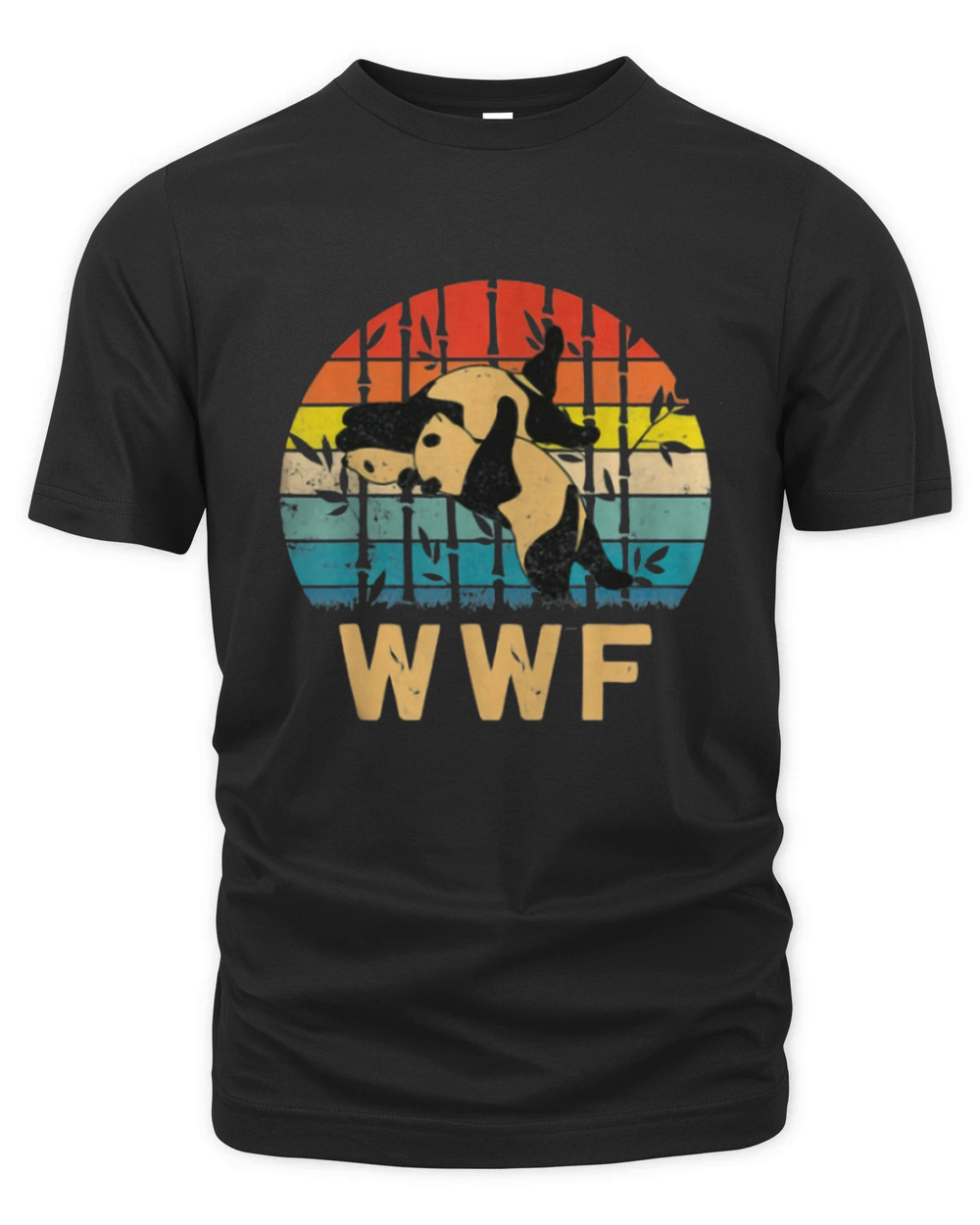 Sunset Vintage Panda Bears WWF’s Finish Him Panda Lover shirt Organic Unisex T-shirt
