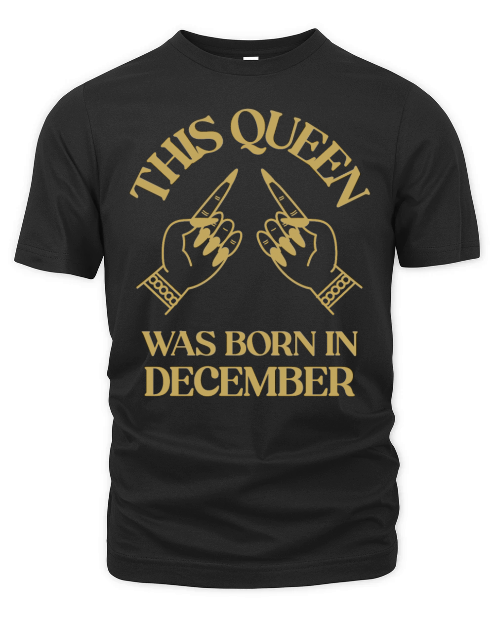 This queen was born in December apparel Organic Unisex T-shirt