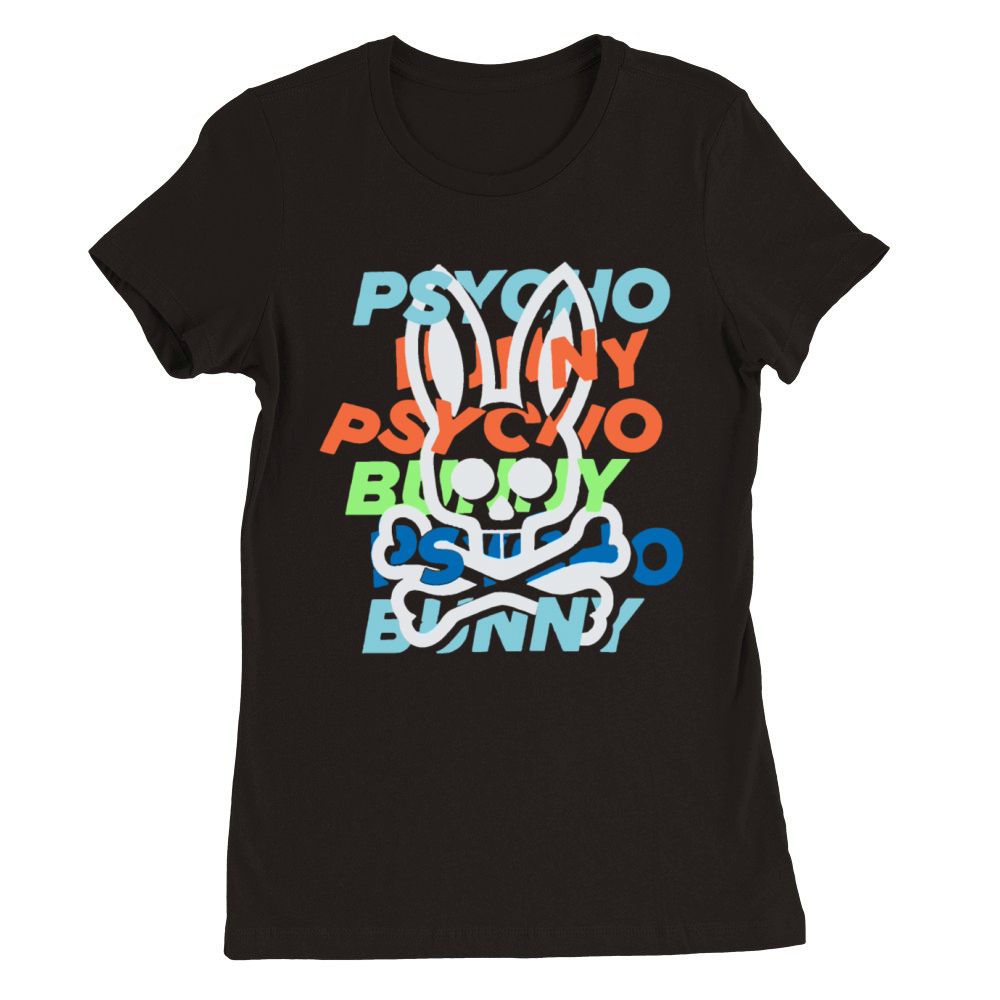 Bunny Psycho Horror Premium Womens Crewneck T-shirt
