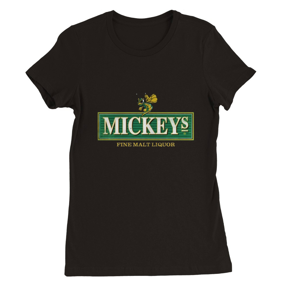 Mickeys Fine Malt Liquor Premium Womens Crewneck T-shirt