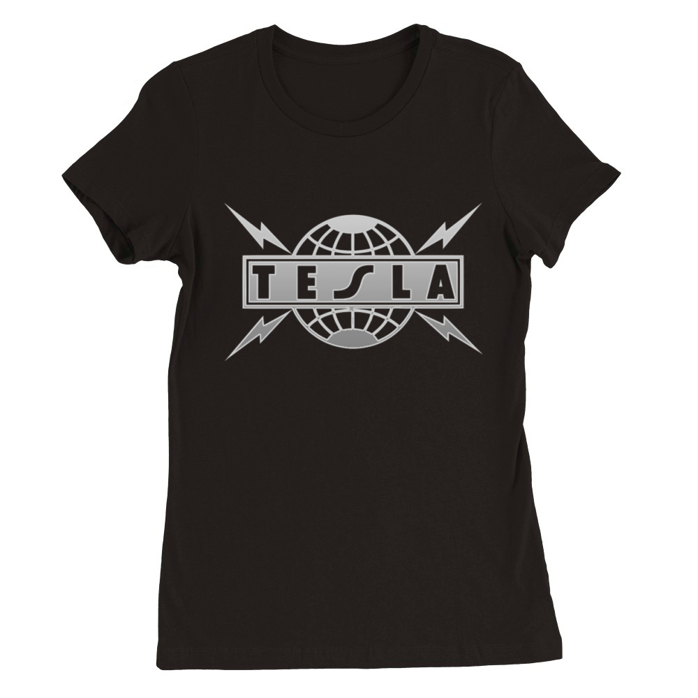 Tesla Band Tshirt Premium Womens Crewneck T-shirt