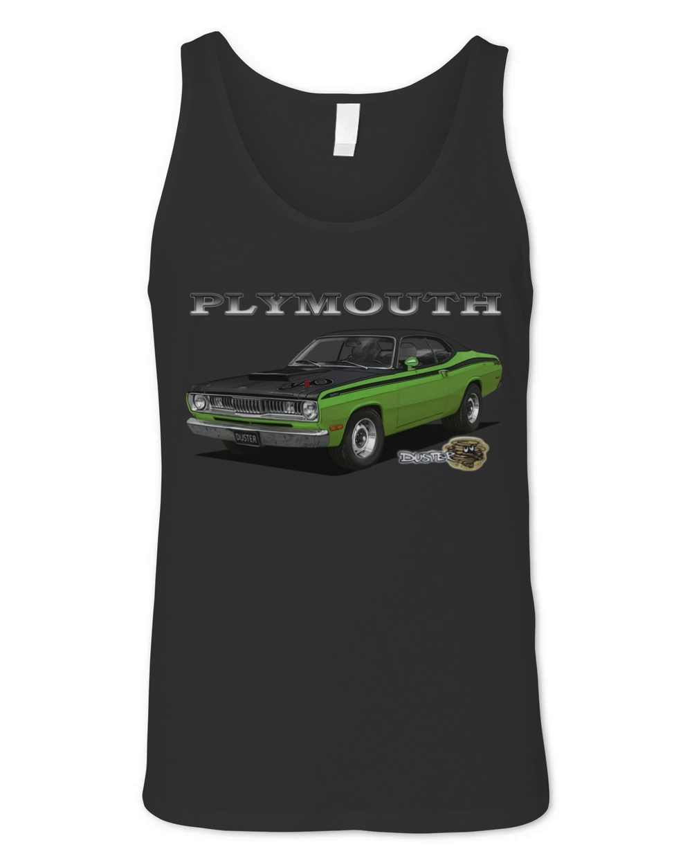 1970s Plymouth Duster Green 340 Unisex Jersey Tank