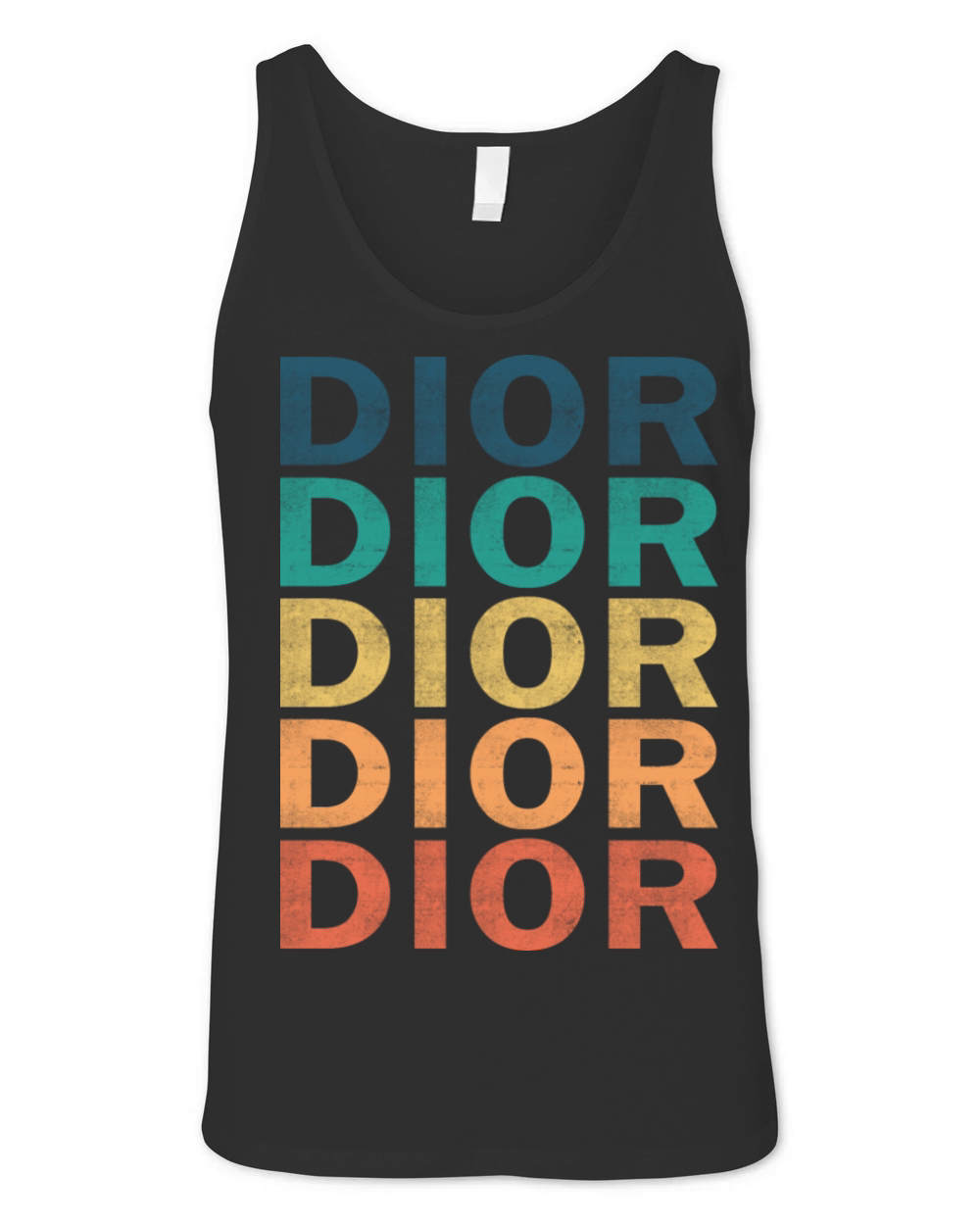 Dior Name T Shirt - Dior Vintage Retro Name Gift I Unisex Jersey Tank
