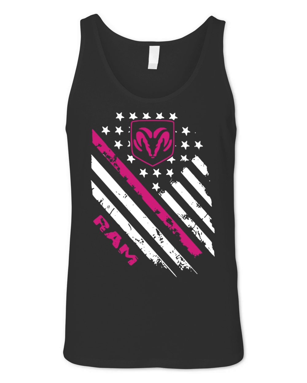 Ram Truck American Flag Unisex Jersey Tank
