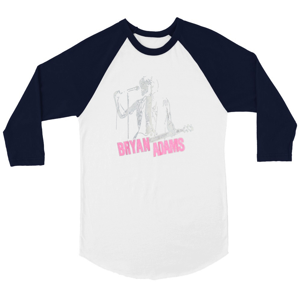 1983 Bryan Adams Cuts Like A Knife Unisex ¾ sleeve Raglan T-shirt